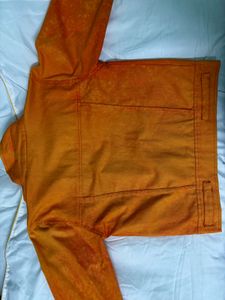 Orange Denim Jacket