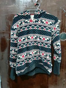 Hoodie with Reindeer i