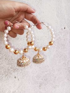 Pearl Jhumka Earrings