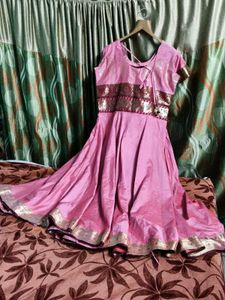 Pink Ethnic Gown XXL