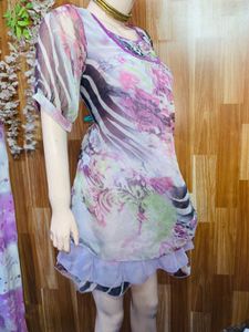 Printed Mini Dress