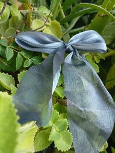 Cute Grey Hair Bow
