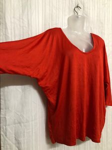 Orange Long Sleeve Top