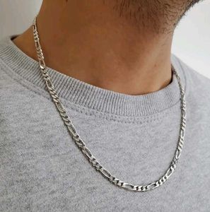 925 Silver Hallmark Tranding Figaro Chain  22&#34;inch