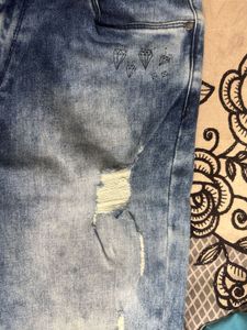 kook n keech Distressed Blue Jeans