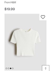 H&M RIB-KNIT TOP