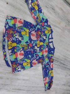 Cute Animal Print Kids&#39; Pajama Set