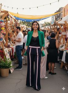 ✨Nautical Nova Flared Shimmer Trousers! ✨