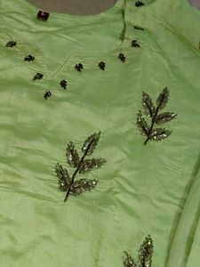 Lime Green Pant Kurta