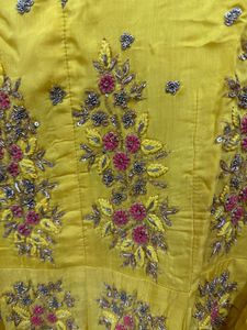 yellow indo western