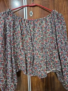Cute Floral Crop Top