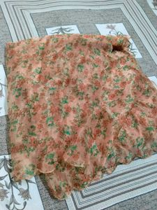 Floral Organza Dupatta