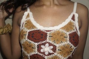 Festive Crochet Top