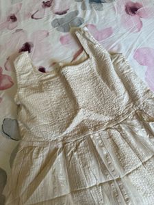 Cream Tiered Maxi Dress