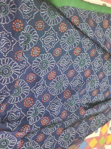 Synthetic Chiffon Saree With Blouse Full Length