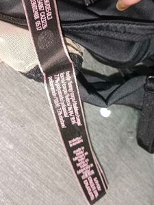 Black Bra with Strappy Detail