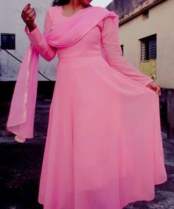 Pink Anarkali Suit