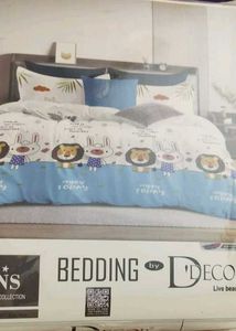 Cartoon Print Double Bed Sheet