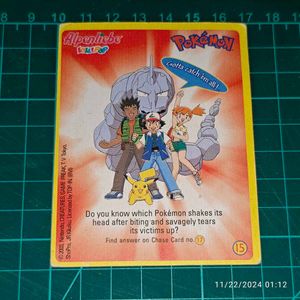 Alpenliebe Pokemon Chase Cards (Big Size)
