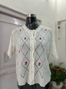 Floral Knit Cardigan