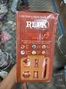 RLPK PURE COPPER JUG IN SILVER TOUCH 7NO