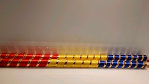 New/Unused  Dandiya For Garba In Attractive Clr.