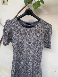 Floral Pattern Short Sleeve Dress