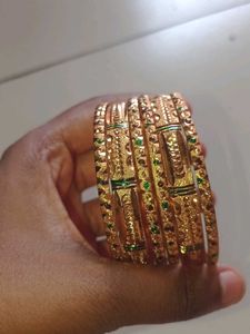 Golden Bangles Set