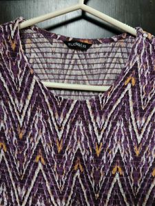 Boho Chic Purple Print Maxi Dress