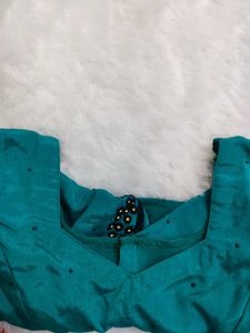 🌟Teal Embroidered Fully Stitched Blouse