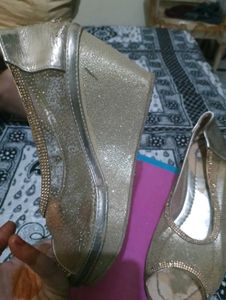 Gold Embellished Flats