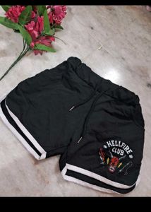Hellfire Jet Black Women Shorts
