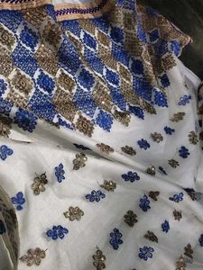 Off White Saree