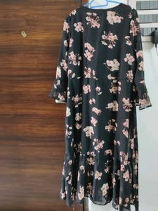 Floral Print Wrap Dress
