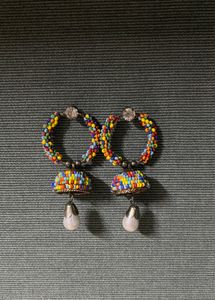 Beaded Jhumka Earrings
