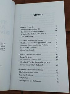 &#34;The Subtle Art Of Not Giving A Fuck&#34; Book By Mark
