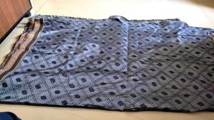 Vintage Blue Bandhani Sari