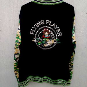 ⚫️🟢Varsity jacket