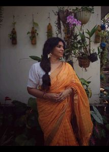 Mango Yellow Saree