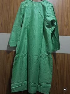 Never Used Green Chikkankari Embroidered Kurta