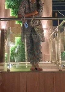 Matching Print Top &amp; Pant Set