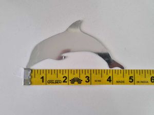 Dolphin &amp; Moon Mirror Wall Decals
