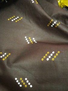 Mustard Brown 🤎 Cotton Bandhini Special