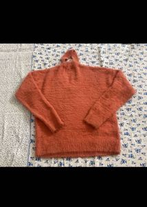 Cozy Coral Knit Sweater