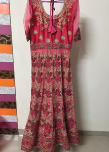 Gorgeous Pink Floral Embroidered Lehenga
