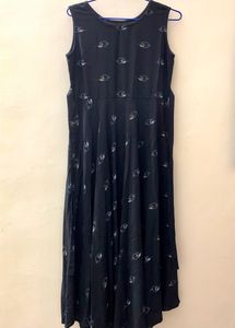 Flamboyant Women Fit And Flare Black Dress