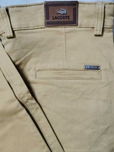 Beige Slim Fit Trousers