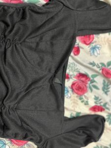 Black Ruched Shein Top
