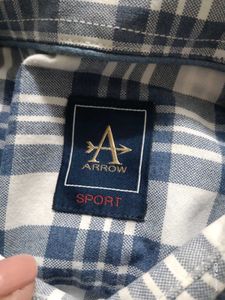 Arrow Blue &amp; White Plaid Shirt