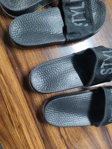 Black &#39;Style&#39; Slides - Size 7